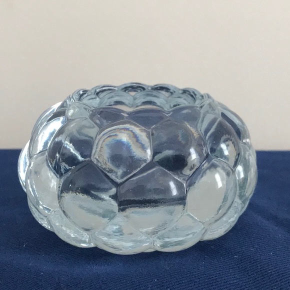 Other - Votive or Tea Light Holder Clear Bubble Glass